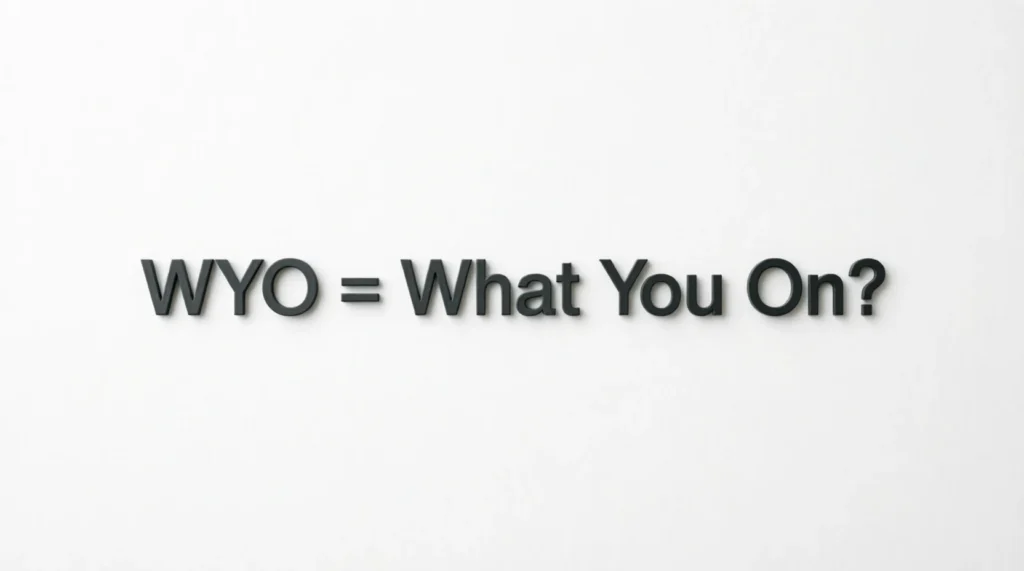 What Does WYO Meaning in Text Mean?