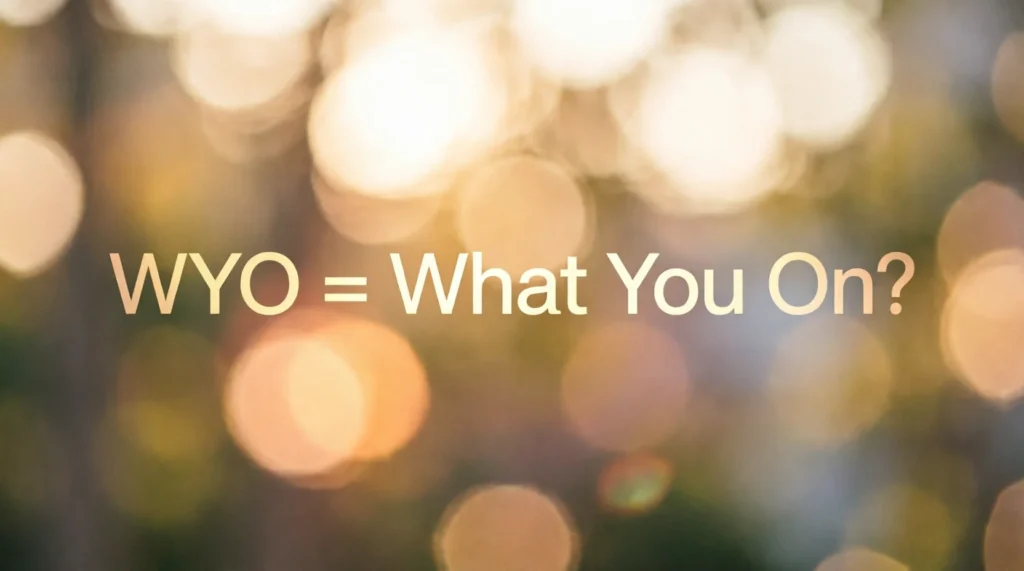 What Does WYO Mean?