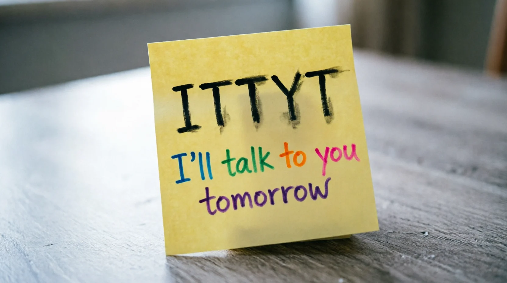 What Does what does ittyt mean in text Mean in Text 