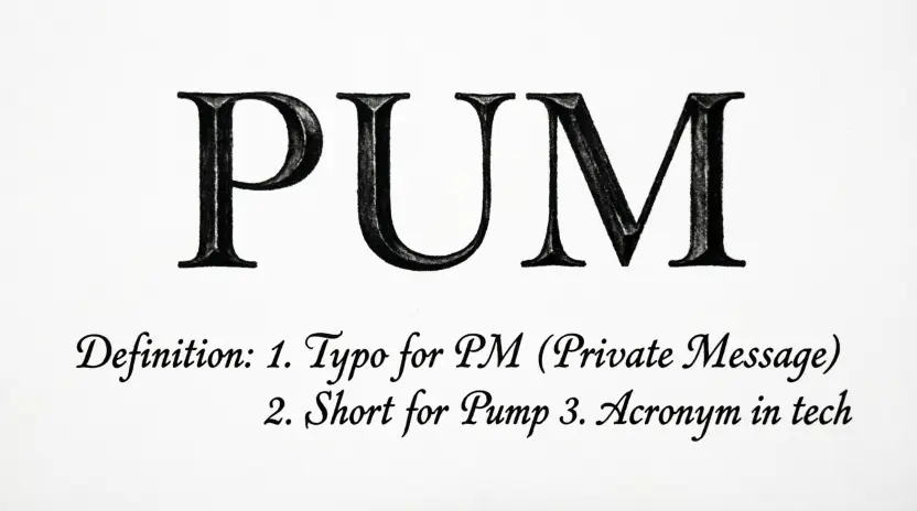 What Does PUM Mean in Text?